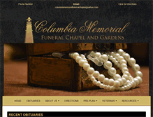 Tablet Screenshot of columbiamemorialchapel.com